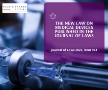 The new law on medical devices published in the Journal of Laws