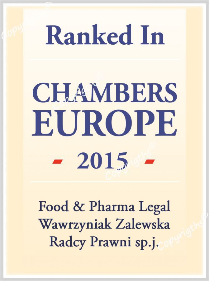 Ranking of Chambers and Partners Europe 2015