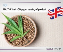 Confirmation of THC limit of 50 μg in a single serving of a food in the UK