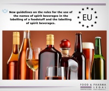 New guidelines on the rules for the use of the names of spirit drinks in the labelling of a foodstuff and the labelling of spirit drinks.